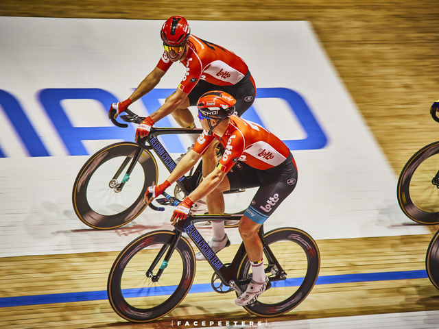 Introducing the Lotto duo at Zesdaagse Gent
