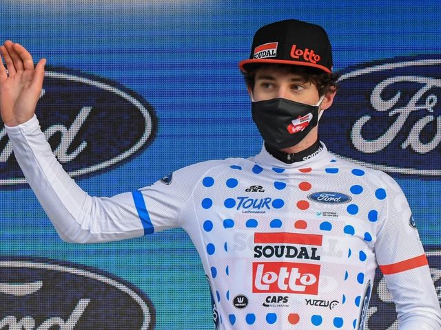 Filippo Conca takes home mountain jersey in first pro race