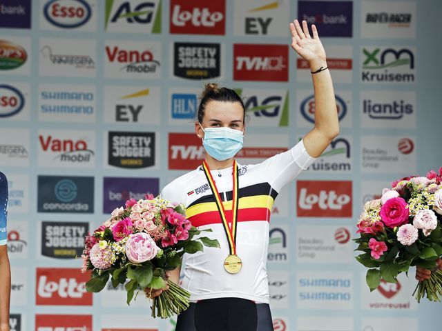 Alana Castrique is the Belgian U23 road champion!