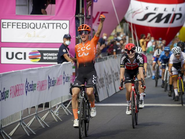 Lotte Kopecky 2nd on Giro Rosa Stage 5