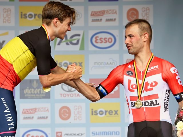 Victor Campenaerts takes bronze at the Belgian time trial championships