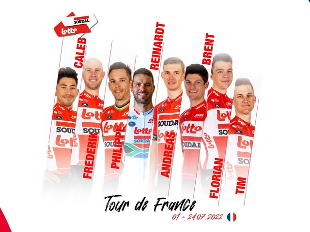 Lotto Soudal avec ces huit coureurs en quête de victoires d’étapes au Tour de France